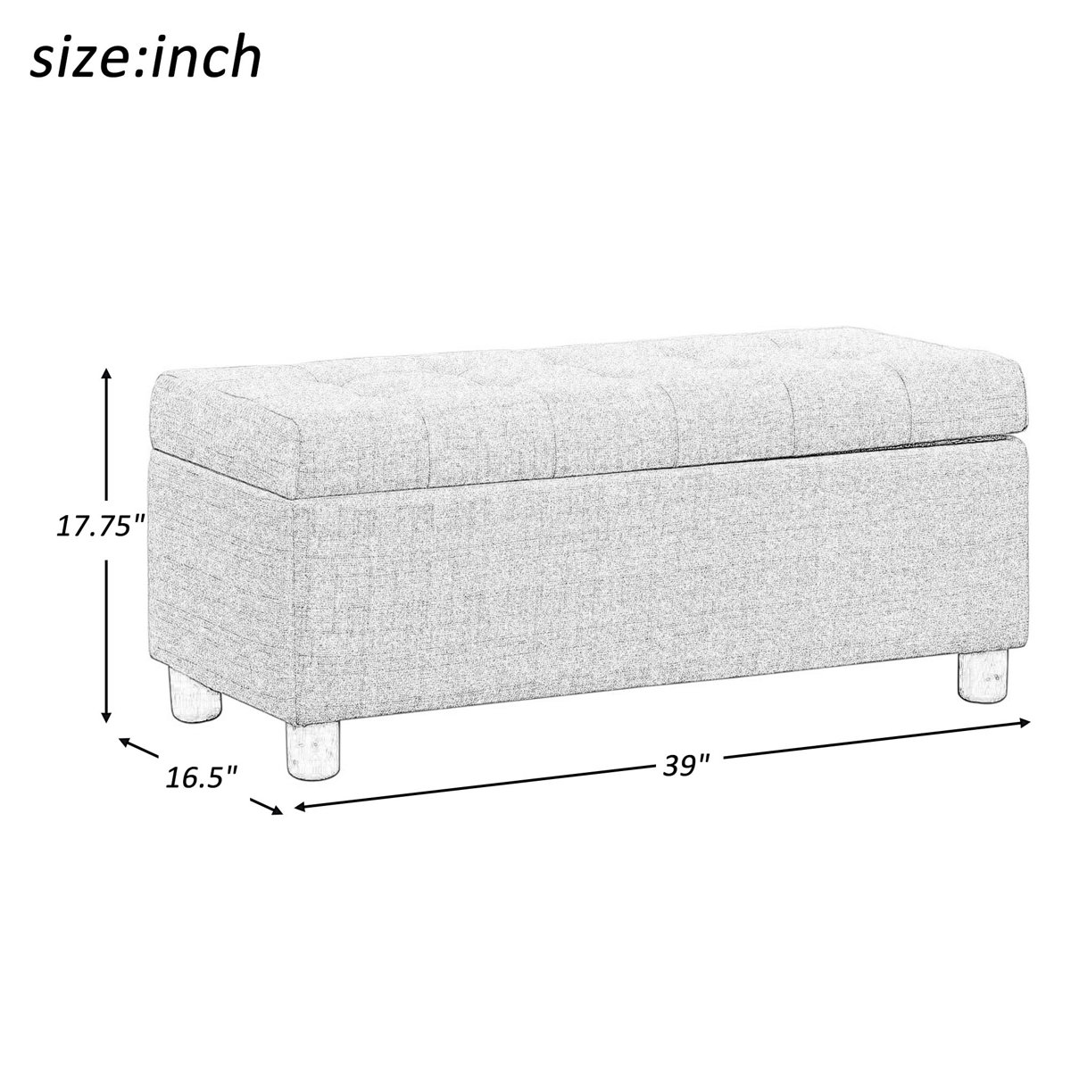 Charlton Home® Dulaney Upholstered Flip Top Storage Bench & Reviews